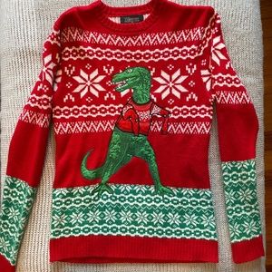 T-Rex Christmas Sweater